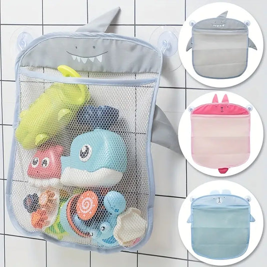 Kinder-Badezimmerorganisation mit Cartoon-Gittertasche
