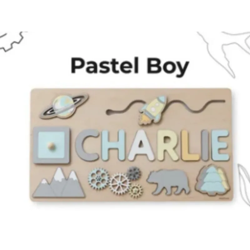 Woods - geniebe ein puzzle mit deinem eigenen namen - personalisiertes puzzle