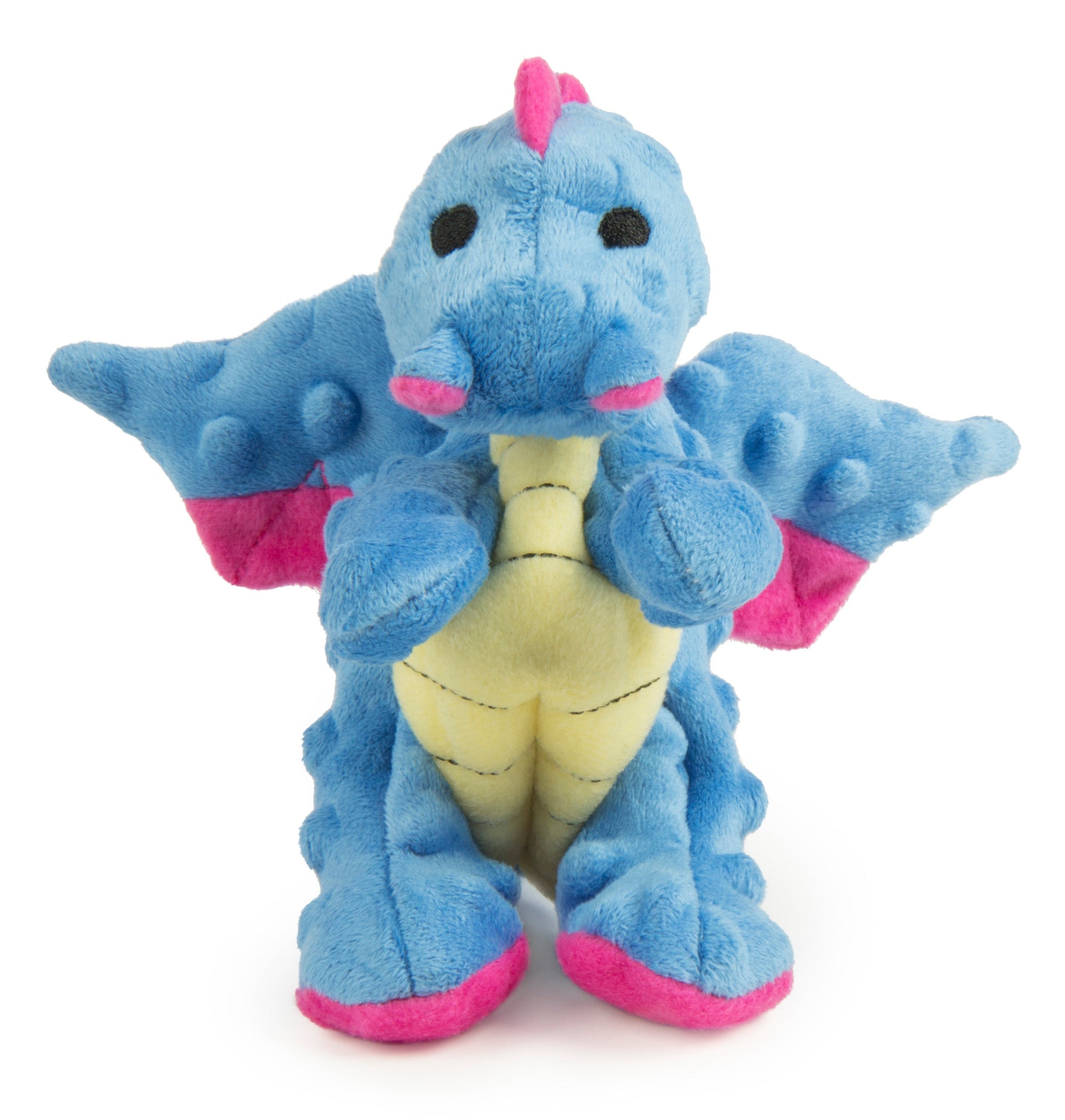 godog dragons Pink Large Plush Dog toy with small "Bubble" Plush texture dotted throughout.