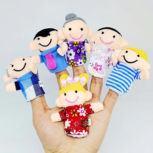 6er Set Fingerpuppen - Familienspaß & Gute-Nacht-Geschichten