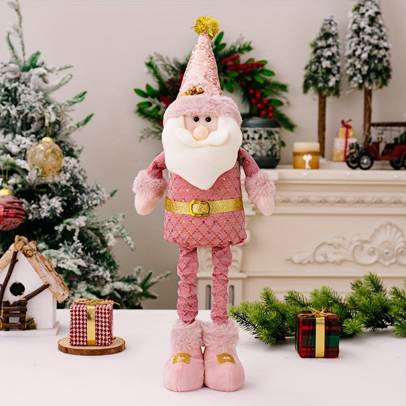 Pink Teleskop-Weihnachtsschneemann-Set