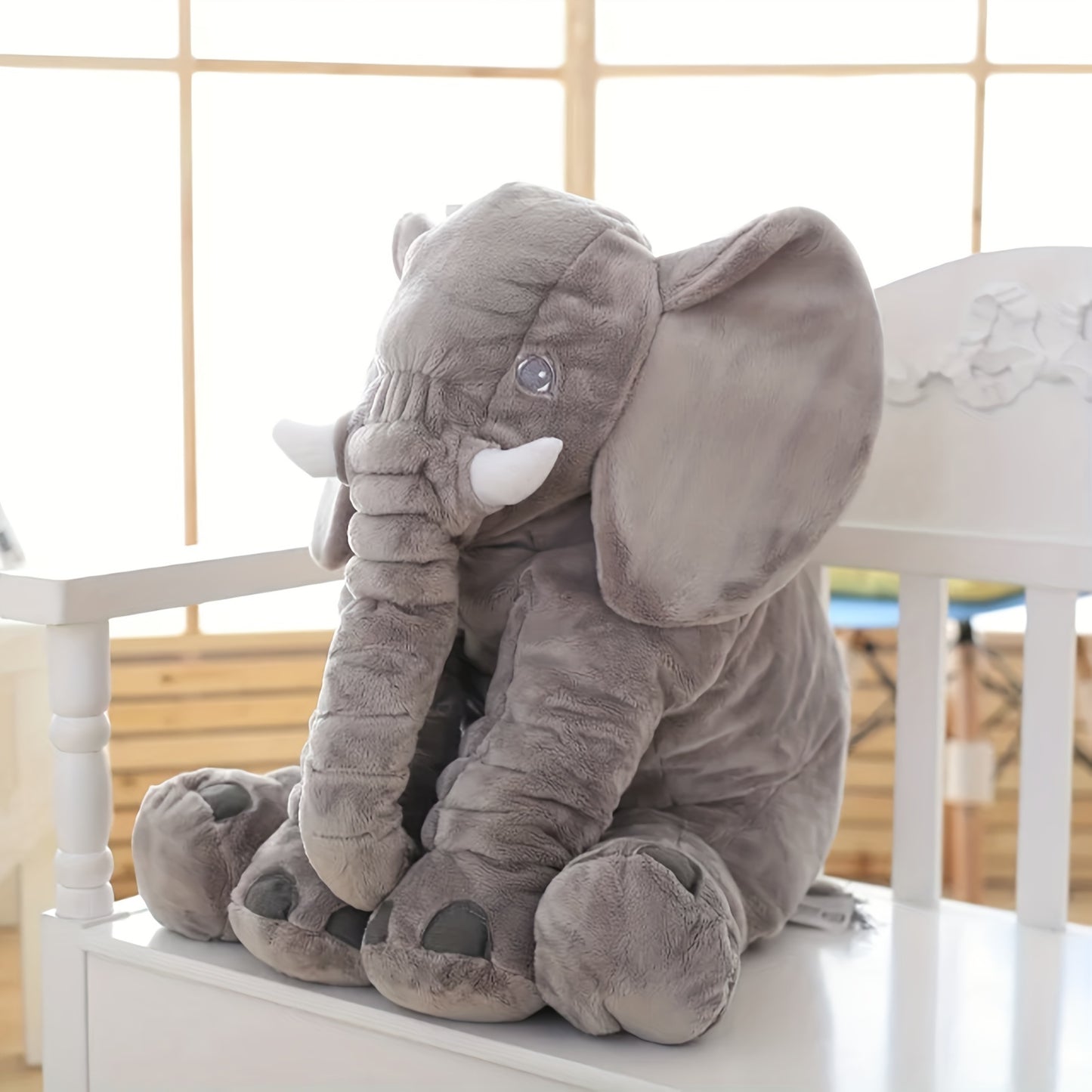 Grauer Elefant - Weiches Plüschtier