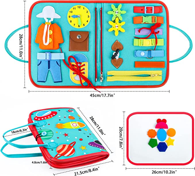 Sensory book board - erforschen und lernen durch fühlen - filzbuch