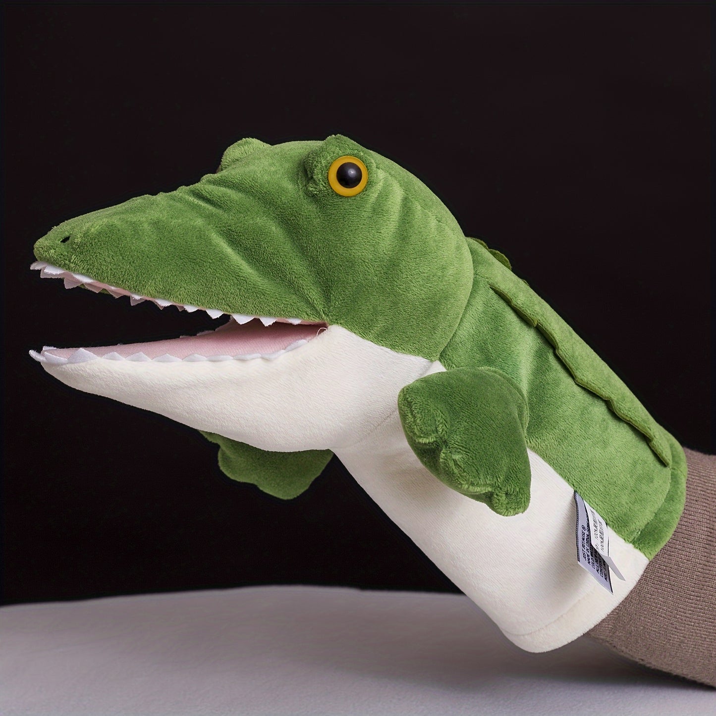 Kuscheltier Krokodil Handpuppe