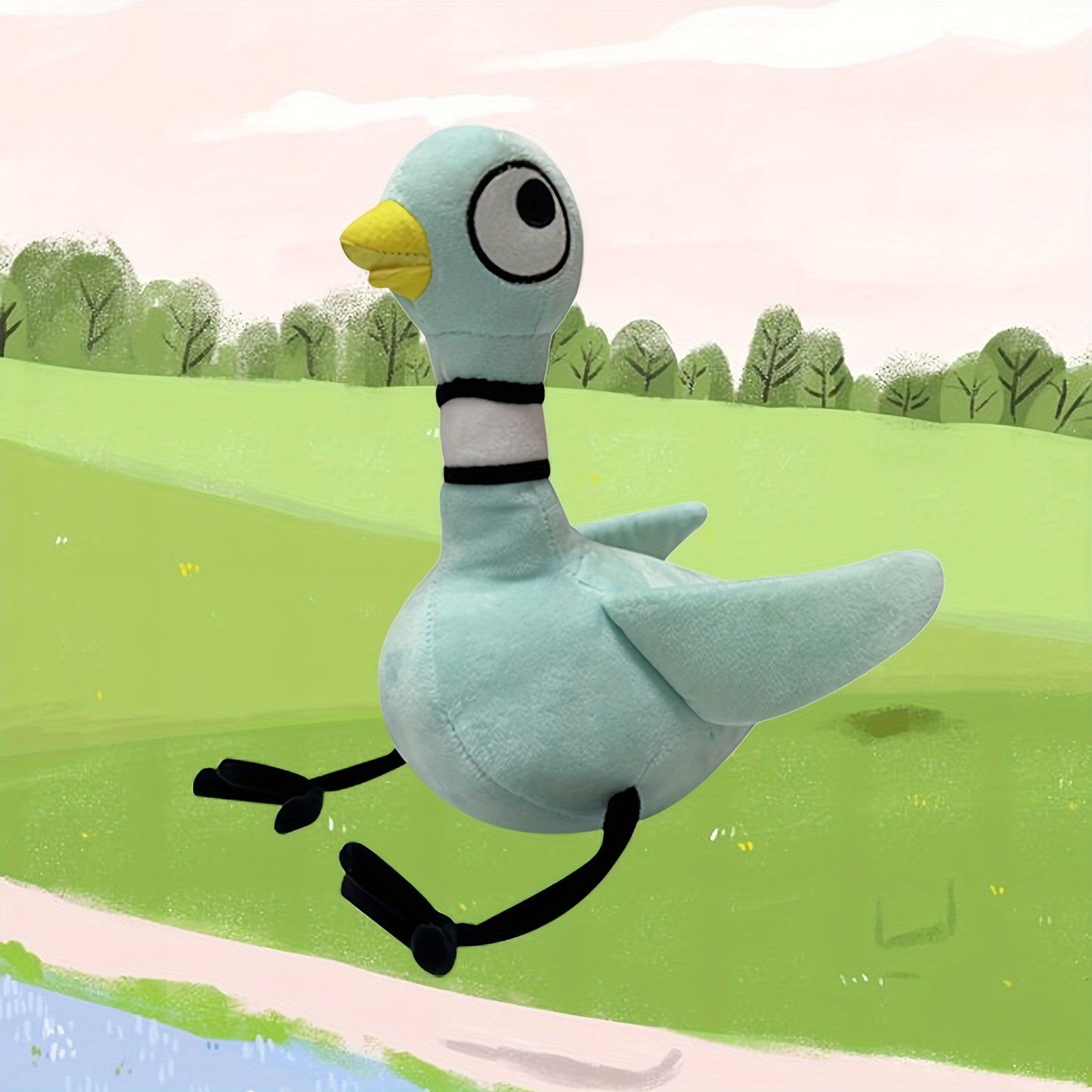 Tauben-Plüschfigur – Weiches & Kuscheliges Cartoon-Vogelkissen