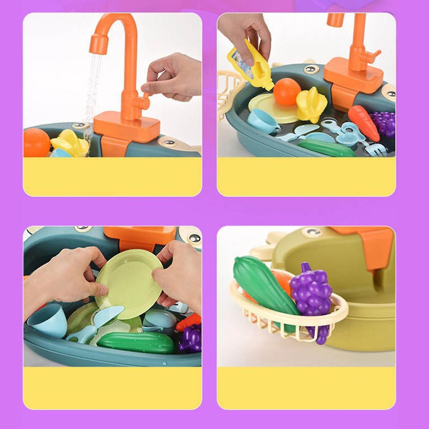 Dish sink set - waschen, spülen, spielen - spülbecken für kinder