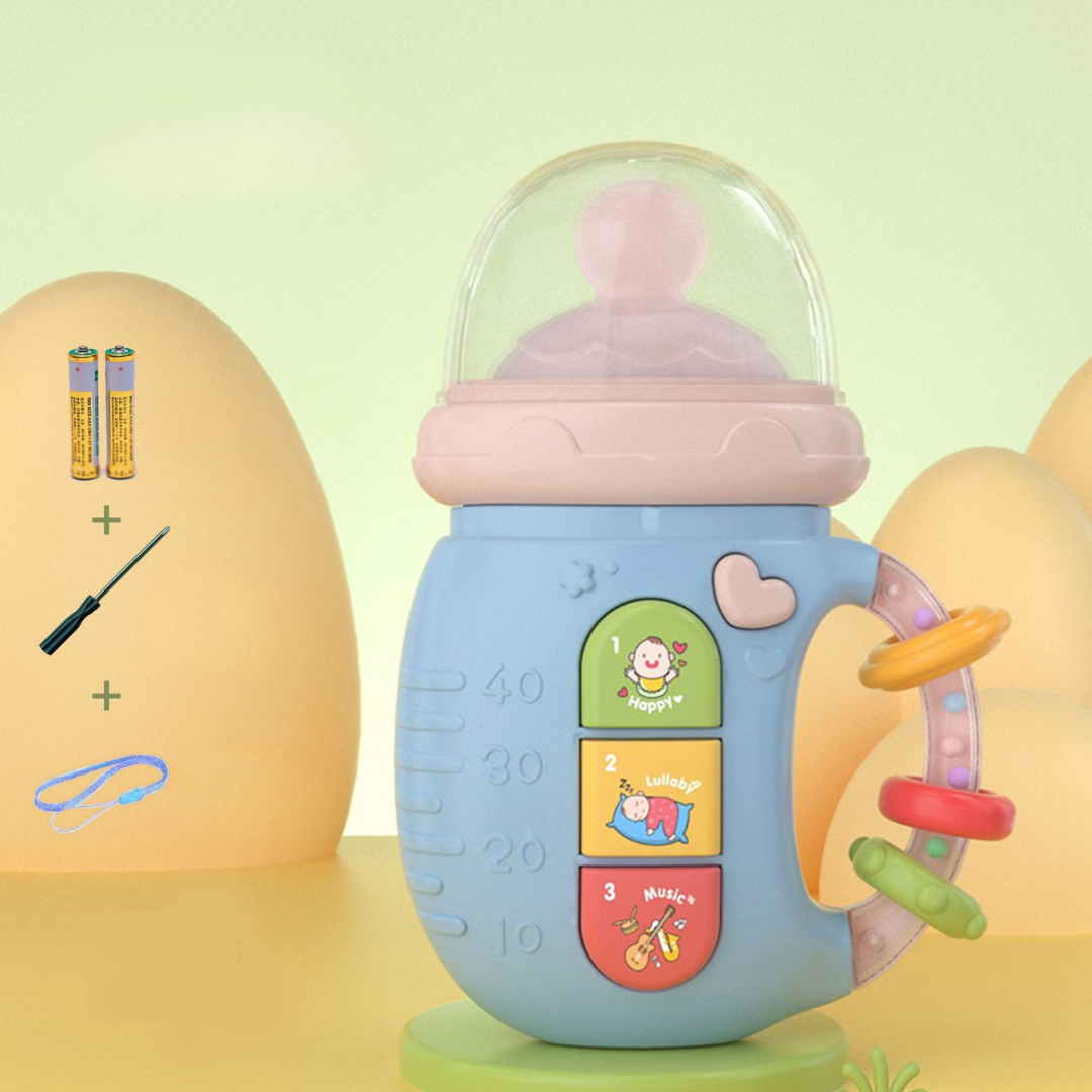 Musikalischer baby schnuller mit beibring und rasseln