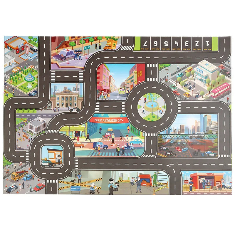 Enchanted city playmat - straßen-spielmatte