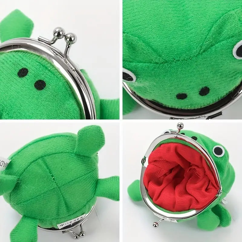 Plüsch-Froschmünztasche