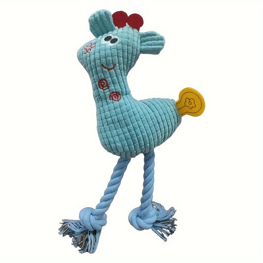 Robustes Plüsch Hundespielzeug Blau