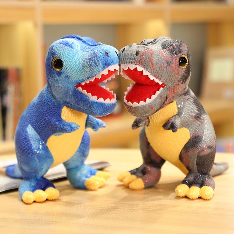 Niedliches buntes T-rex Plüschtier