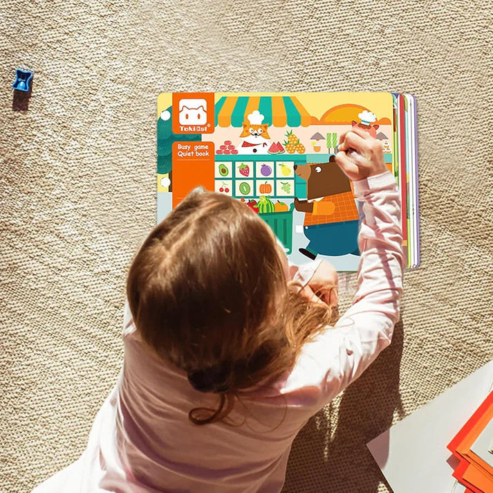 Sensorisches montessori beschäftigungsbuch