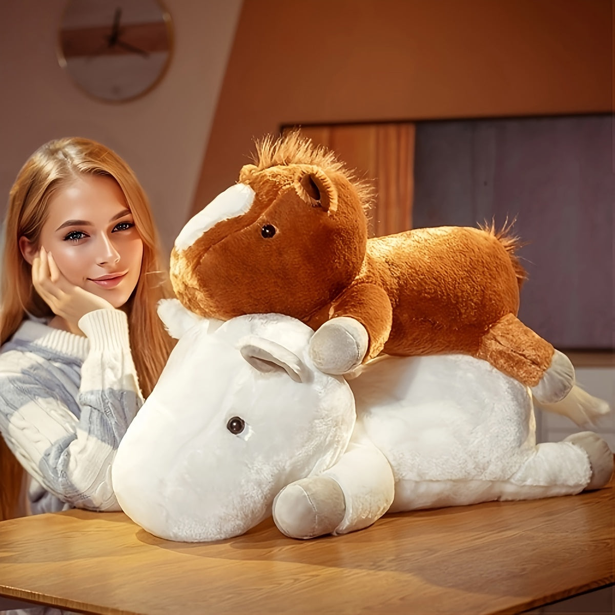 Plüsch Pferd Spielzeug Liegeposition