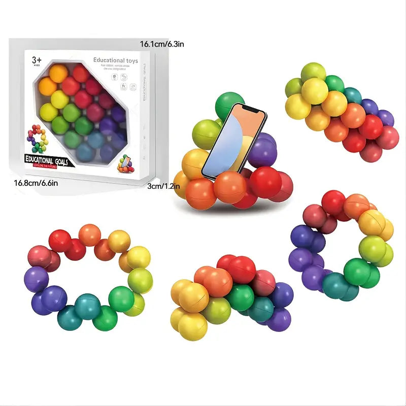 Dekompressionsball - 3D-Puzzle aus Kunststoff