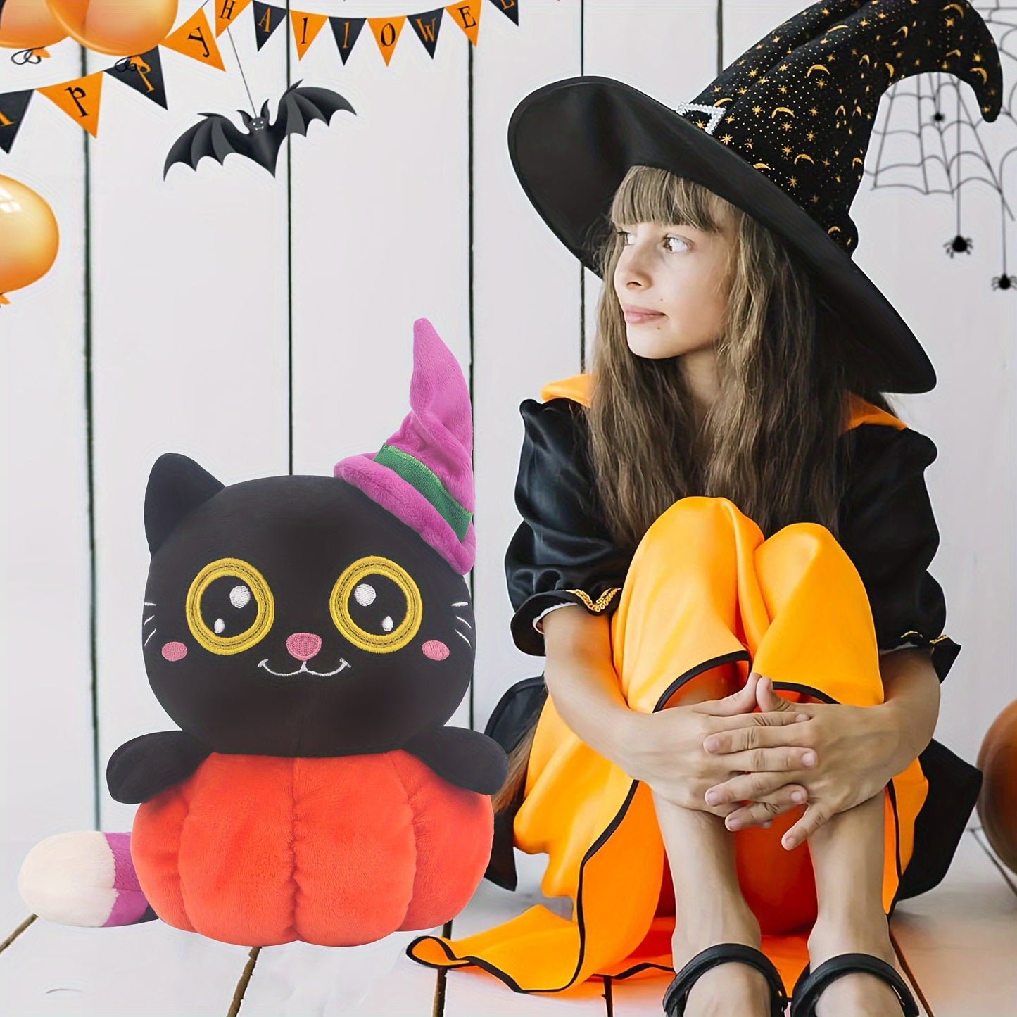 Halloween Katze Plüsch