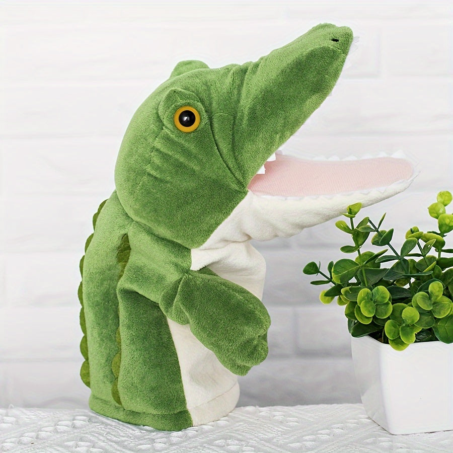 Kuscheltier Krokodil Handpuppe
