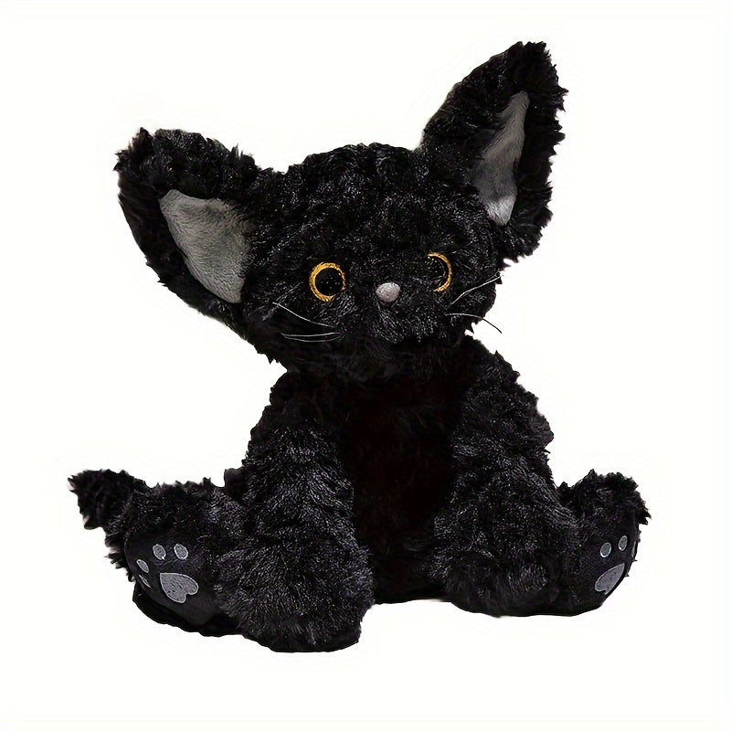 Midnight - Schwarzer gewichteter Katzenplüsch