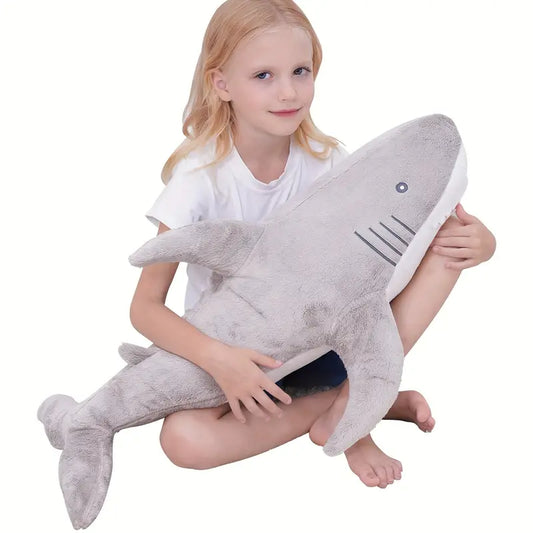 Niedlicher großer Haifisch Plüsch - Weiches Kuschelkissen