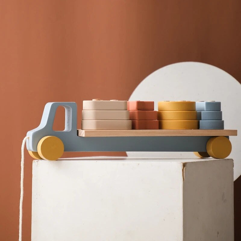 Stacking trailer - erforschen, spielen und lernen - stapelfahrzeug