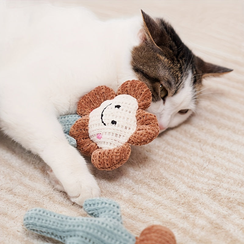 Handgestricktes Katzen-Kauspielzeug