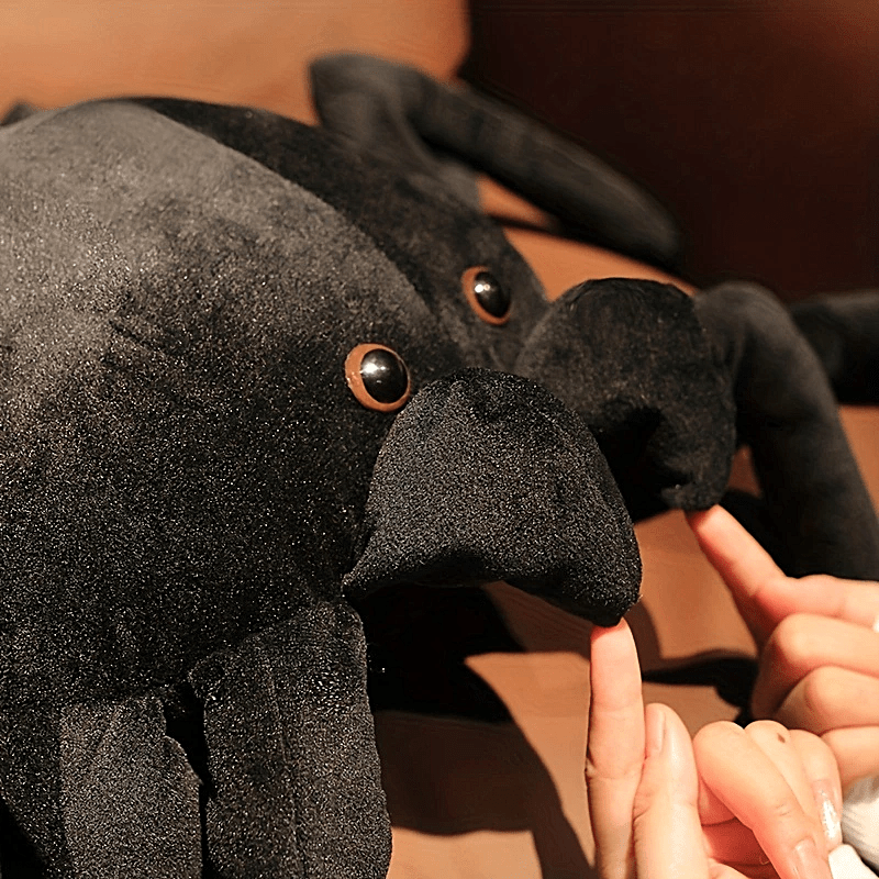 Arachnia – Schwarze Spinne Plüsch Super Soft