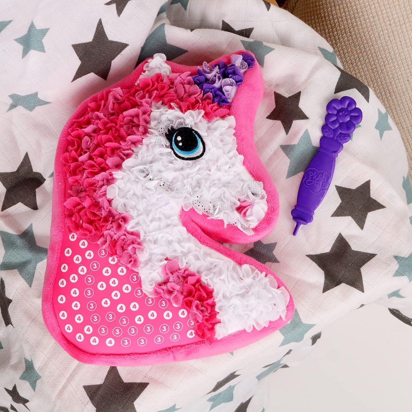DIY Pillow - flauschiger spaß - plüsch-einhorn-kissen