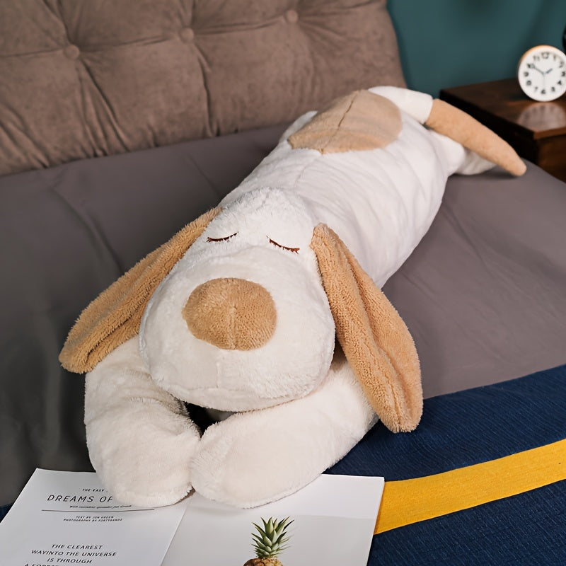 Schlafender kuschelhund plüsch spielzeug