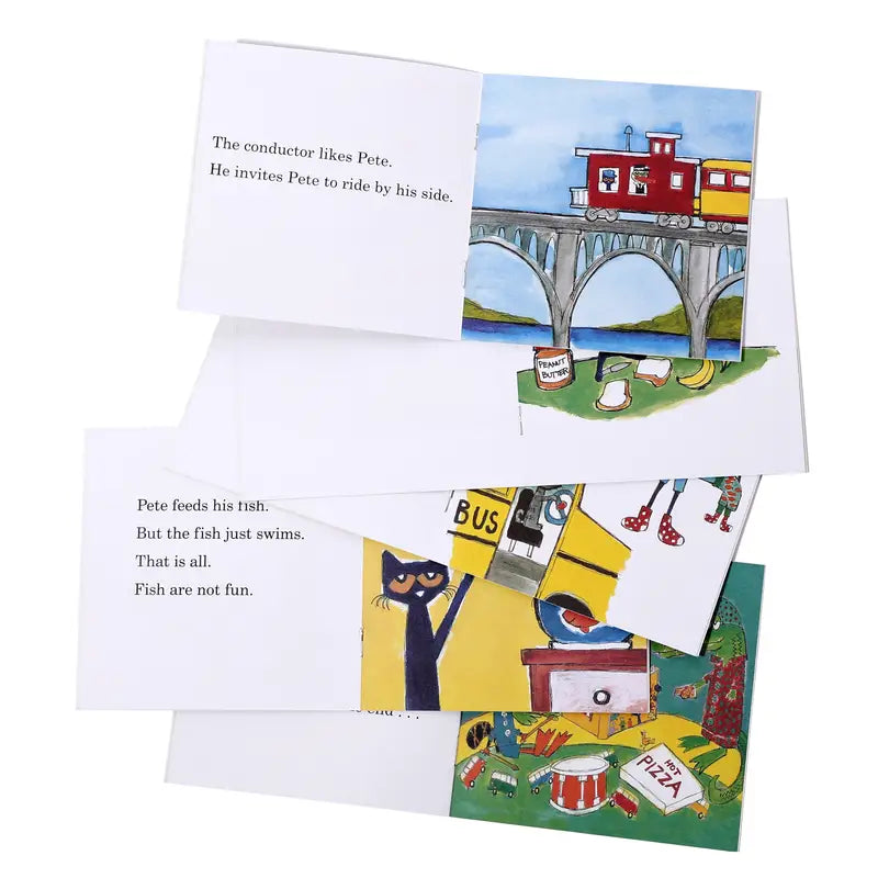 12-teilige Pete the Cat Lese-Serie - Natürliche Rechtschreibbücher!