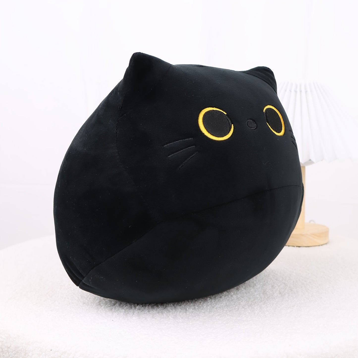 Kuro - Kawaii Schwarze Katze Weiches Plüsch Kissen Puppe Spielzeug