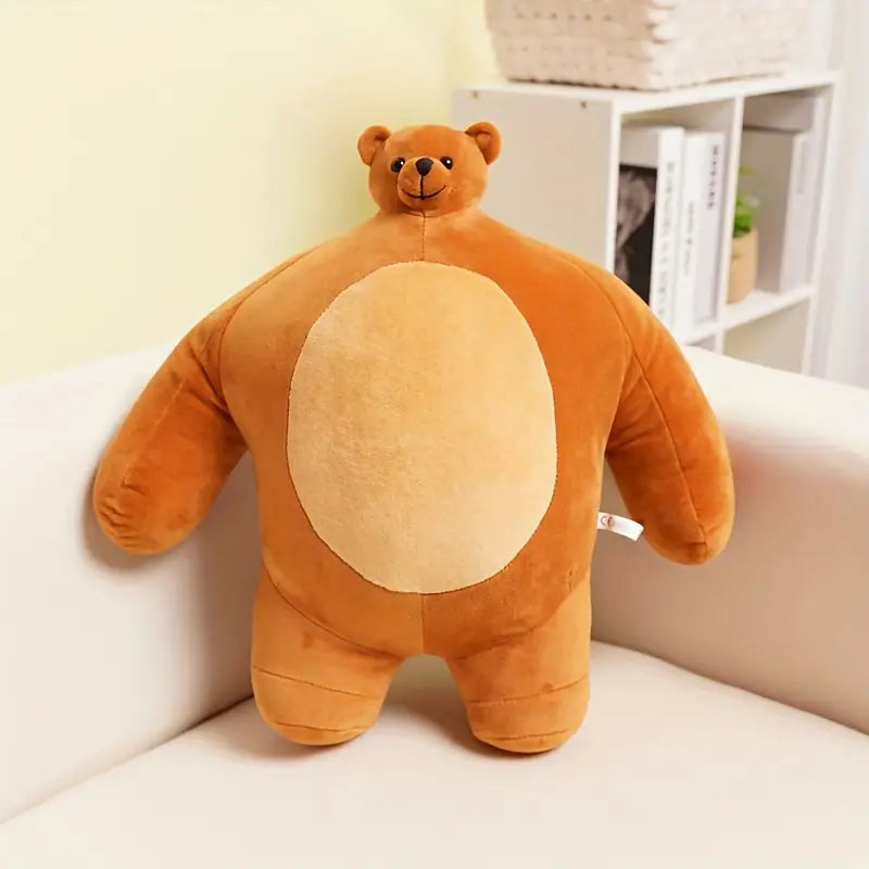 Niedliche Bärenpuppe mit kleinem Kopf