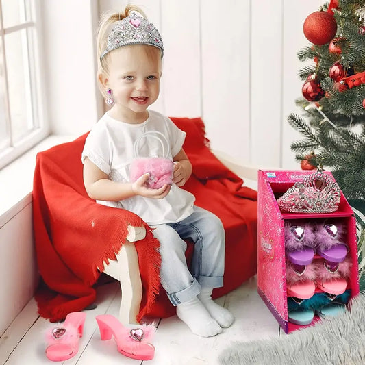 Prinzessin Cosplay Schuhset mit 3 Paar Schuhen