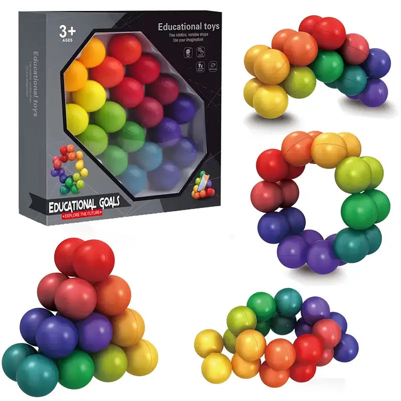 Dekompressionsball - 3D-Puzzle aus Kunststoff