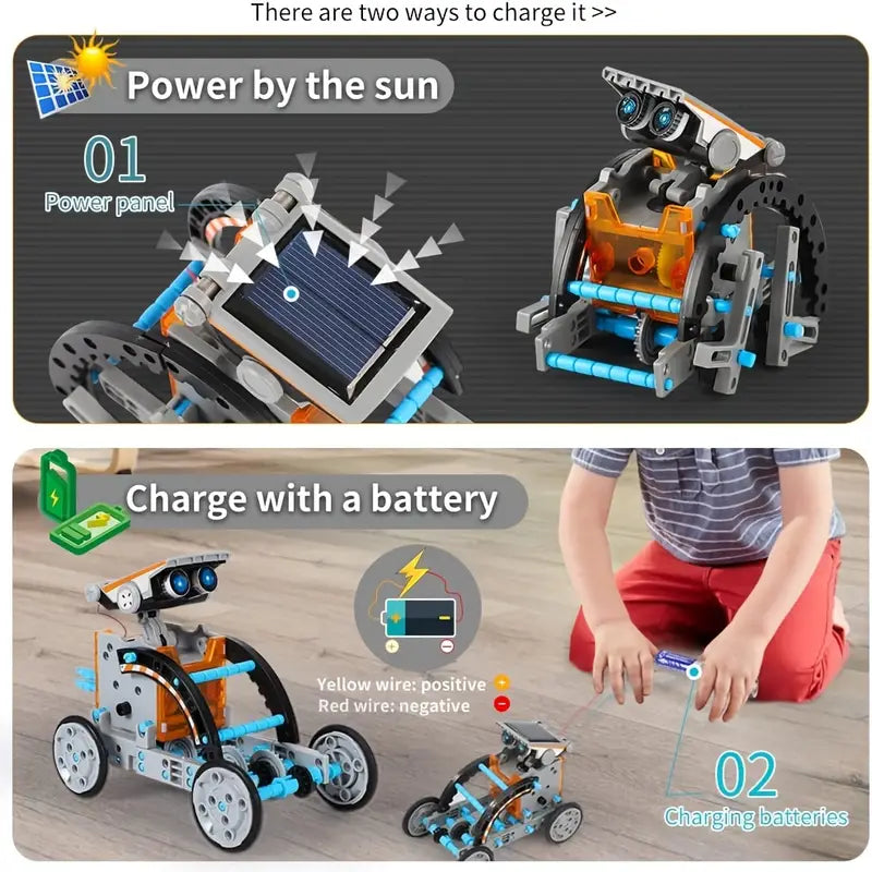 12-in-1 STEM Solarroboter - Perfektes Geschenk!