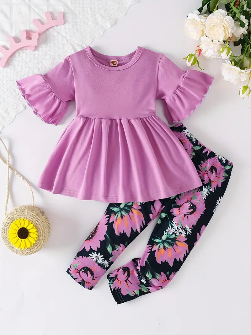 Beatrix - Kleinkind Mädchen Sonnenblumen Playsuit
