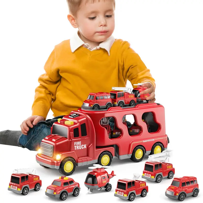 7-teiliges Spielzeugauto-Set mit Friktion