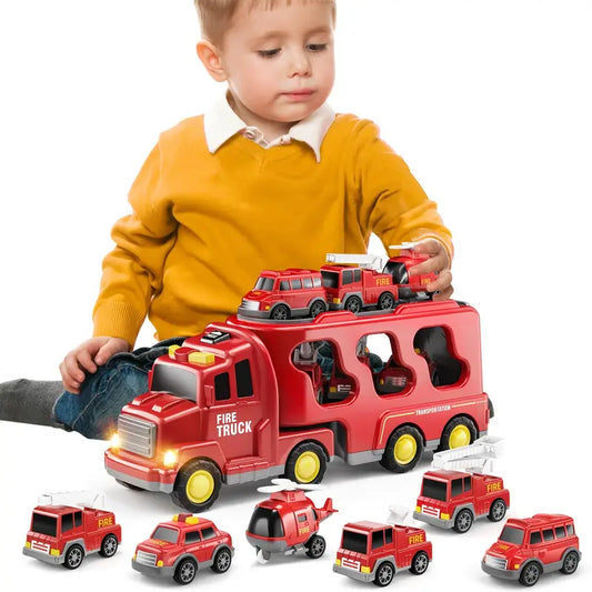 7-teiliges Spielzeugauto-Set mit Friktion