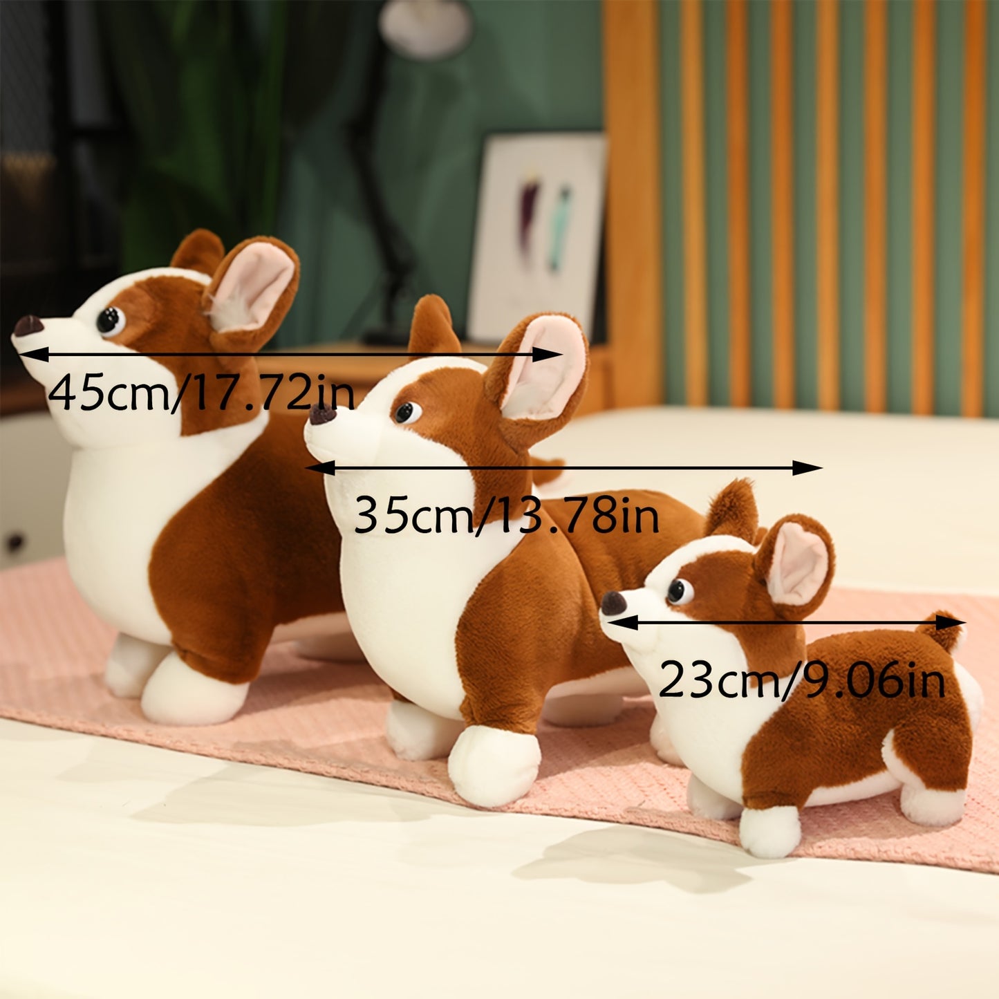 Realistisches Corgi-Plüschspielzeug