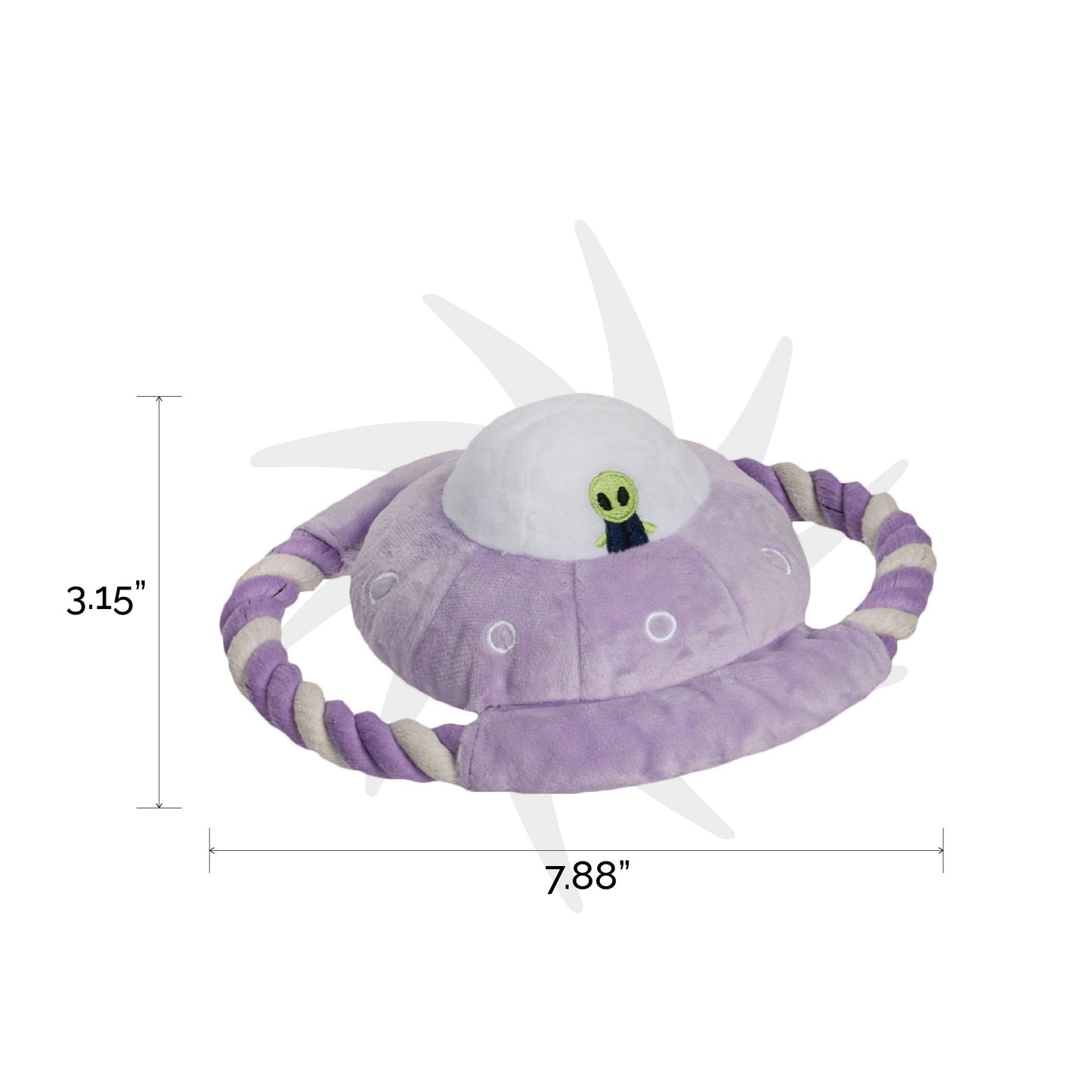 UFO Space Explorers Plush and Rope Dog Toy