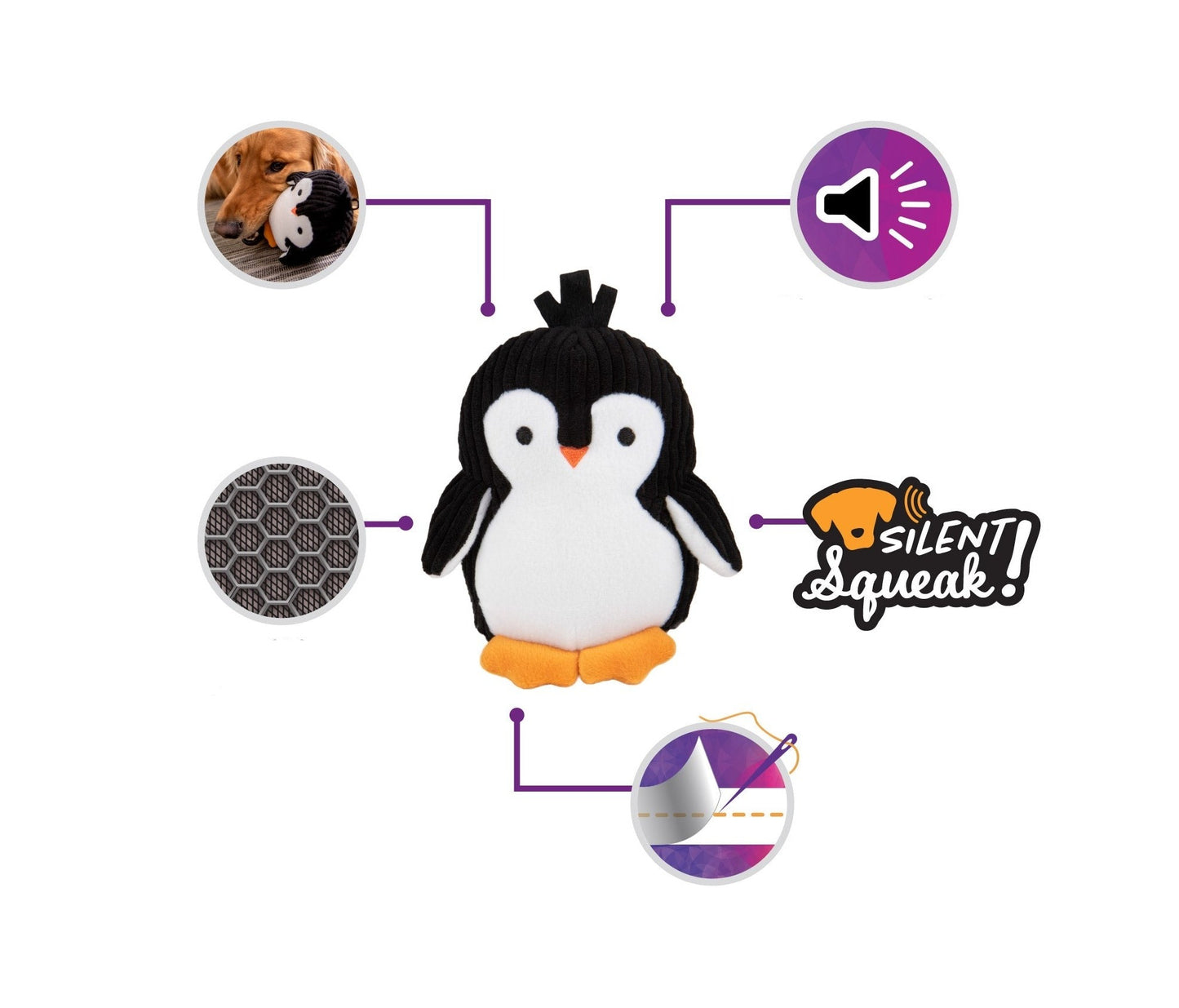Pinguin-Flüsterton - Kuscheltier