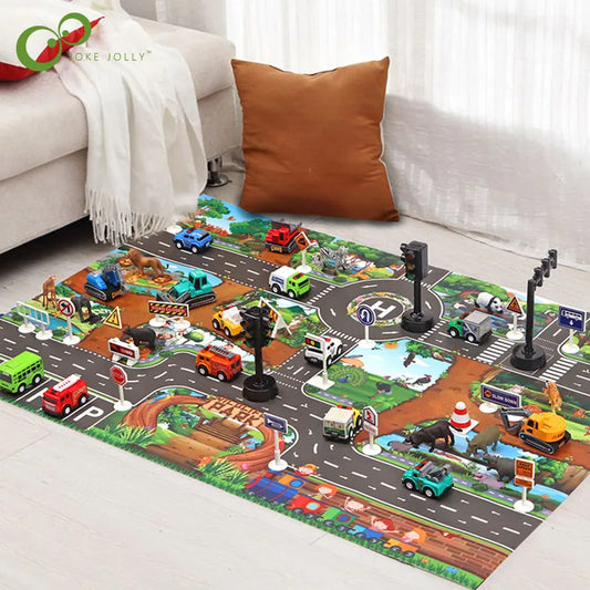 Enchanted city playmat - straßen-spielmatte