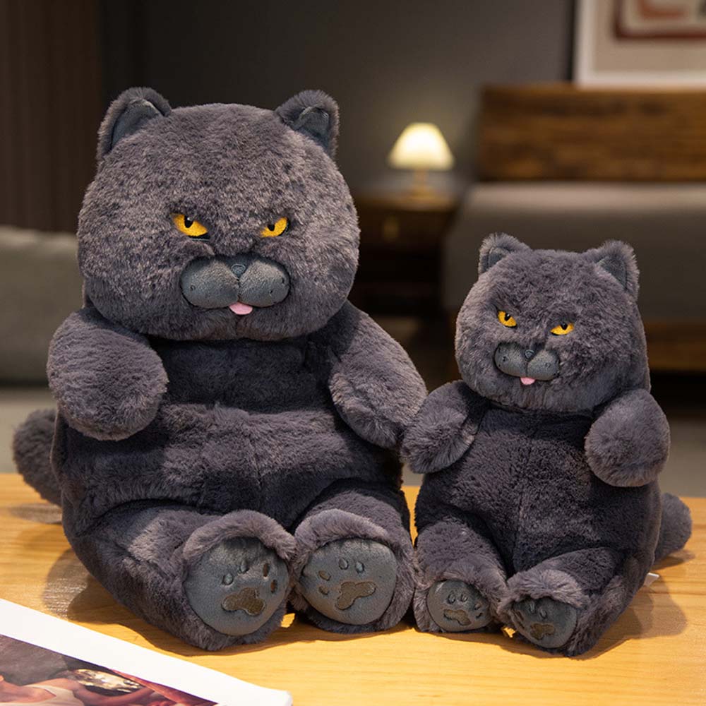 Milo - Schwarze Katzen Plüschfigur