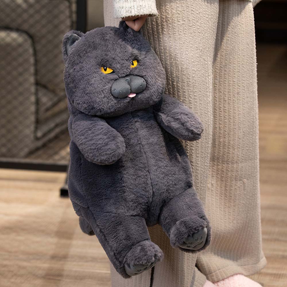 Milo - Schwarze Katzen Plüschfigur