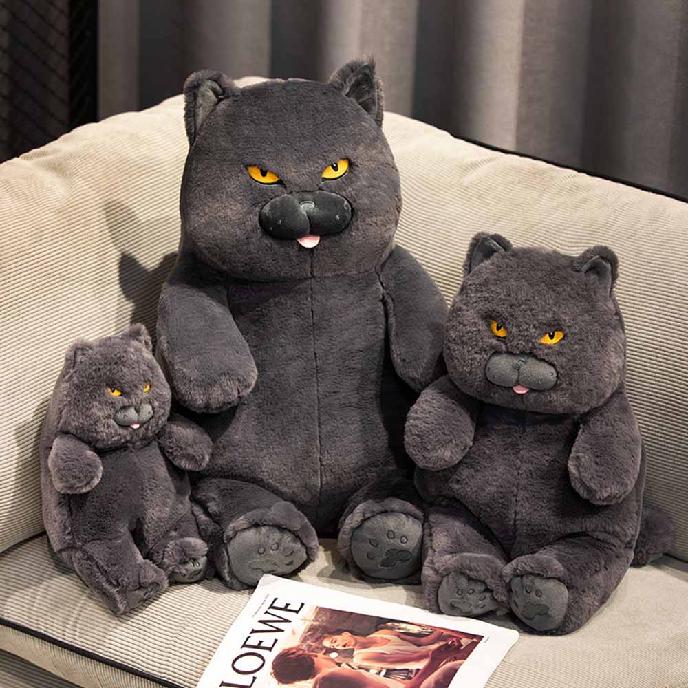 Milo - Schwarze Katzen Plüschfigur