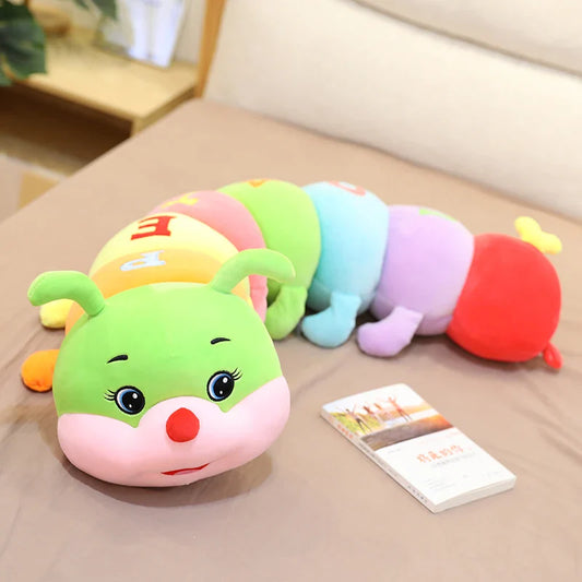 Bunte  raupe stofftier für kinder als kissen