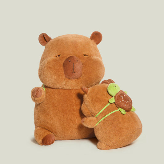 Niedliche Kapibara mit Rucksack