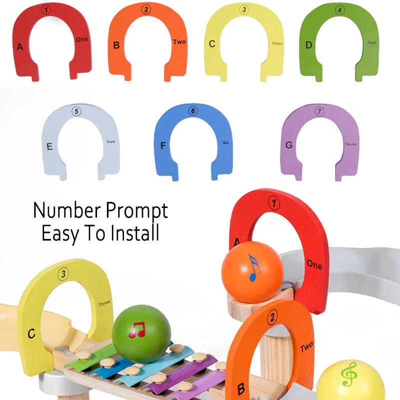 Music Marble Track - montessori-melodien - sensorisches spielzeug