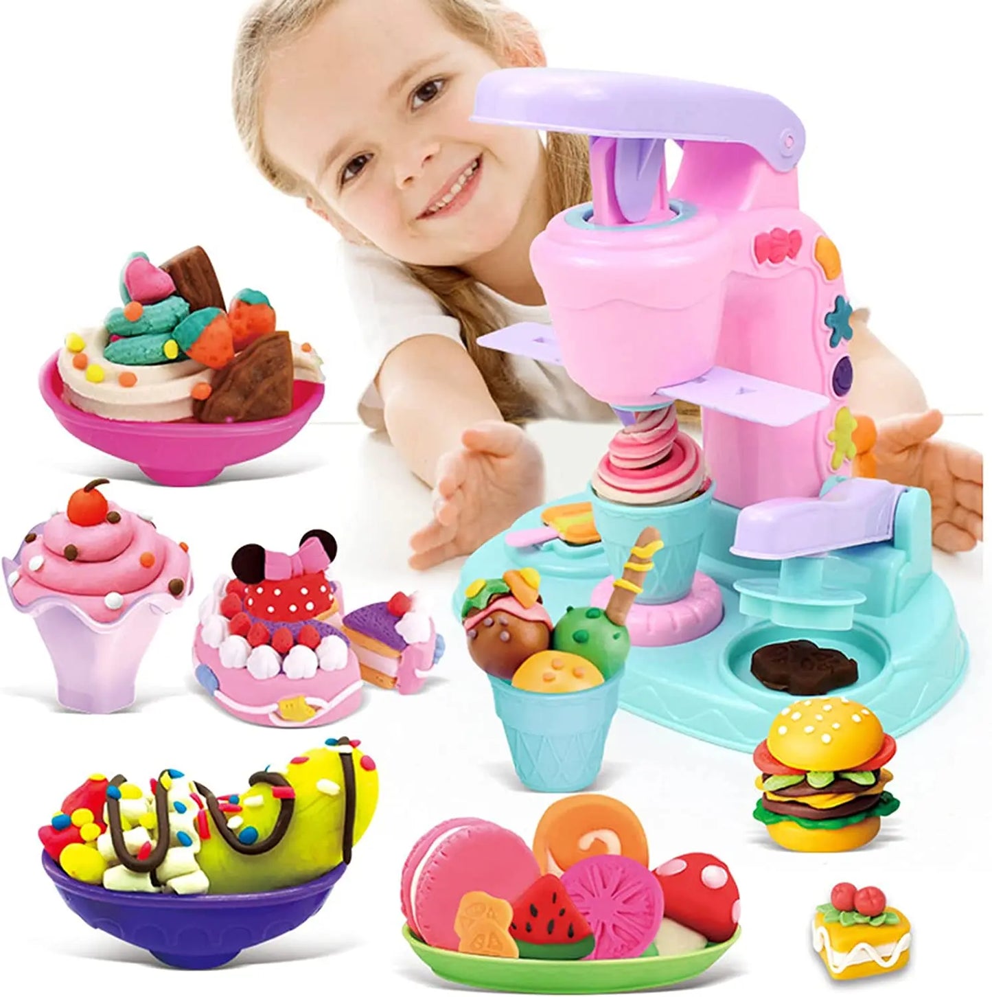Ice Cream Clay Set - tolle kreationen - knete-eismaschine