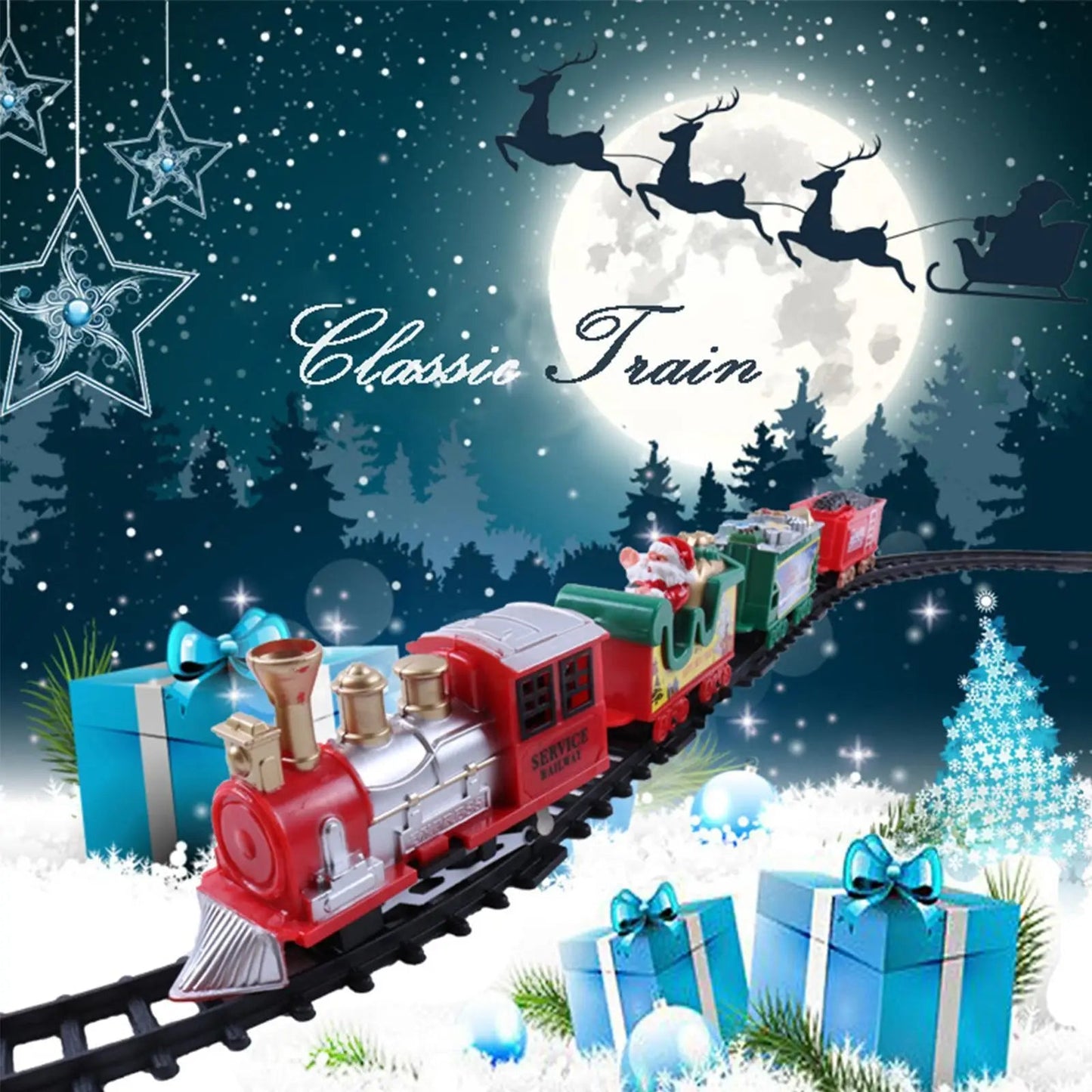 Christmas train - festlicher express - weihnachtszug
