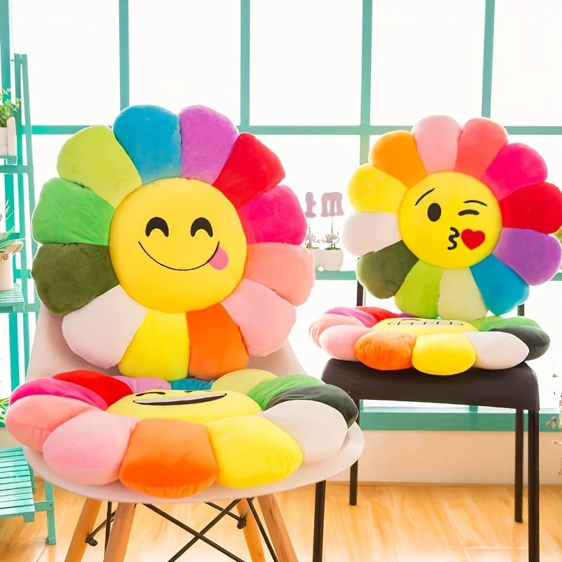 Fröhliches Sonnenblumenkissen