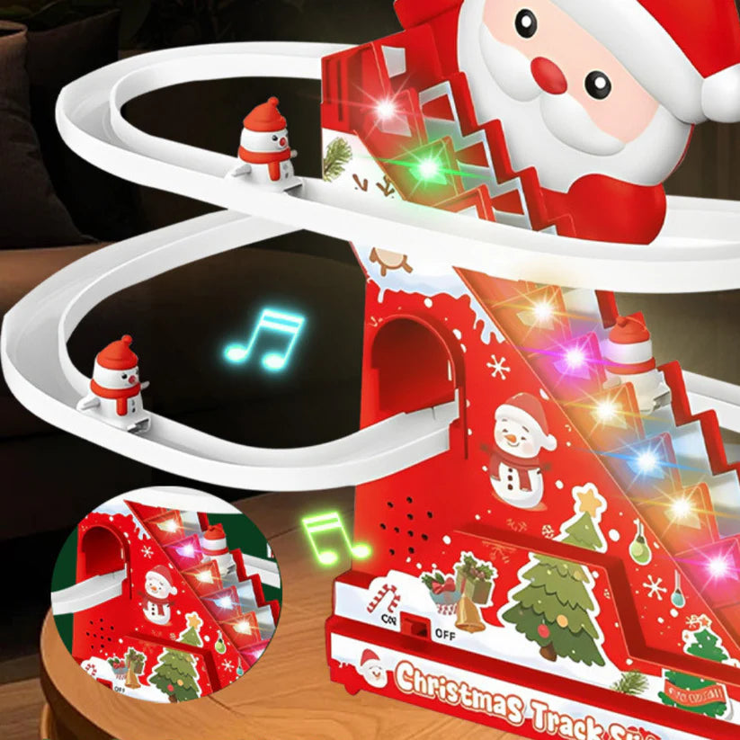 Weihnachtsmann rutsche achterbahn spaß